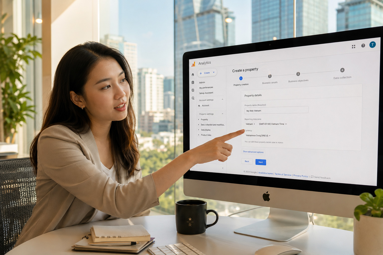 google analytics vietnam property setup