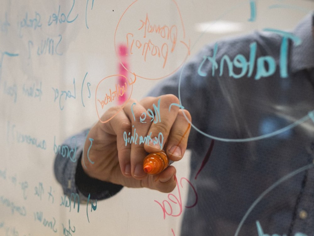 modern AI SEO strategy whiteboard